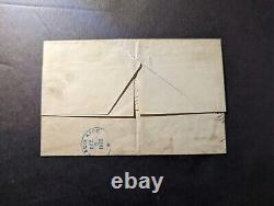 1872 Netherlands Folded Letter Cover Amsterdam to New York NY USA