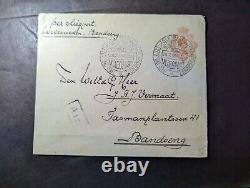 1923 Dutch East Indies Airmail Cover Weltenreden to Bandung Netherlands Colony