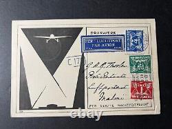 1929 Netherlands Airmail Postcard Cover Gravenhage to Malmi