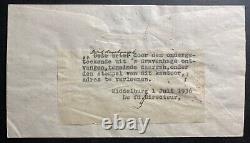 1936 Middelburg Netherlands Airmail First Flight Cover FFC To Budapest Hungary