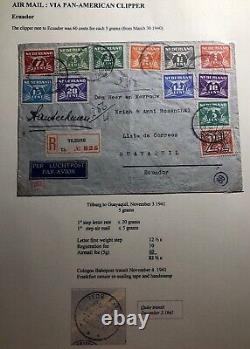 1941 Tilburg Netherlands Censored Clipper Airmail Cover To Guayaquil Ecuador