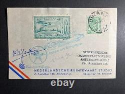 1946 Netherlands Rocketmail Cover NRS Ruimtevaart Studio Denant to Amsterdam
