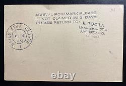 1949 Amsterdam Netherlands First Flight Postcard Cover FFC To Dublin Ireland