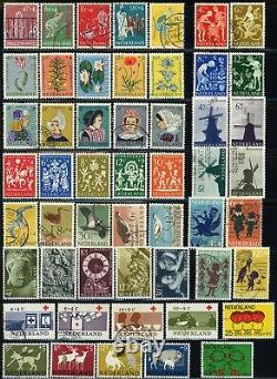 350+ NETHERLANDS Semi Postal Stamp Collection EUROPE Used
