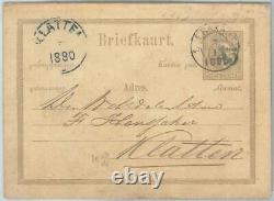 71390 NETHERLANDS Indies POSTAL HISTORY Stationery Card DOUBLE OVERPRINT
