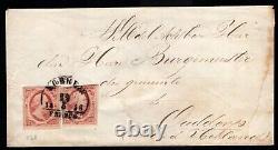 Cover Netherlands, 1858. Loenen to Ouddorp. Cover