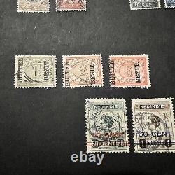 Dutch East Indies Netherlands Indie Stamp Lot Java, Buiten Bezit, Dienste Ovpts