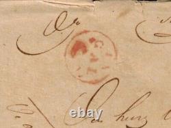 Dutch East Indies Pre Stamp 1833 Cover with DE BEERS Type 23 RED & M/S Instruction