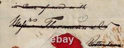 Dutch East Indies Pre Stamp 1836 Full Letter with OVAL ZEEBRIEF DEN HELDER RARE