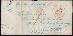 Dutch East Indies Pre Stamp 1847 Full Cover Ballon to London East India Company