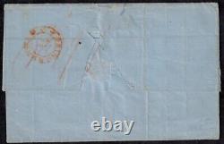 Dutch East Indies Pre Stamp 1863 Full Cover with INDIA PAID BY BATAVIA VERY RARE