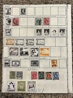 Early Netherlands Lot Of Stamps Near Complete Album Page Includes Natal & Nauru