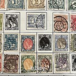 Early Netherlands Lot Of Stamps Near Complete Album Page Includes Natal & Nauru