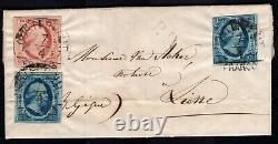 Folded Letter Netherlands, 1857. Oosterhout, Netherlands to Lierre, Belgium