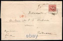 Folded Letter Netherlands, 1861. Leiden to Rotterdam
