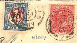 GB Cover NETHERLANDS MANUSCRIPT SURCHARGED POSTAGE DUE Brighton MS2756