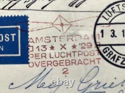 Germany L. Z. 127 GRAF ZEPPELIN HOLLAND Flight. 13 Oct 1929 Brown Flight Cache