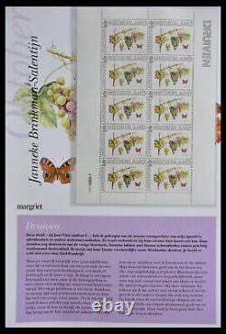Lot 13100 Complete MNH stamp collection Netherlands flower sheetlets