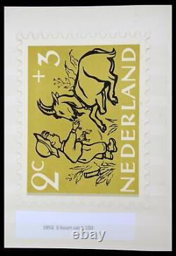 Lot 13136 Stamp collection Netherlands children's thank you cards 1952-1959
