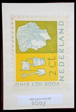 Lot 13136 Stamp collection Netherlands children's thank you cards 1952-1959