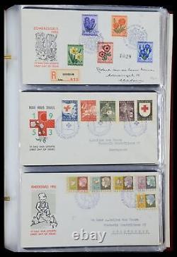 Lot 36239 Stamp collection Netherlands FDC's 1950-1969