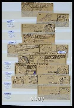 Lot 37424 Stamp collection Netherlands shortbar cancels