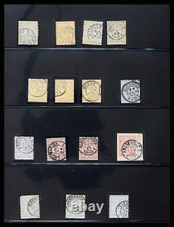 Lot 37443 Collection Netherlands small round cancels postal receipt stamps 1884