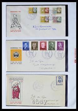 Lot 37821 Complete FDC collection Netherlands 1950-2012 in 7 albums