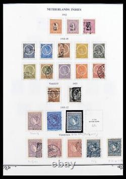 Lot 38359 MH/used stamp collection Dutch east Indies 1860-1962 on albumpages