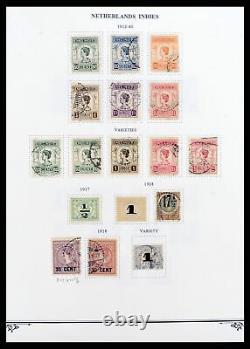 Lot 38359 MH/used stamp collection Dutch east Indies 1860-1962 on albumpages