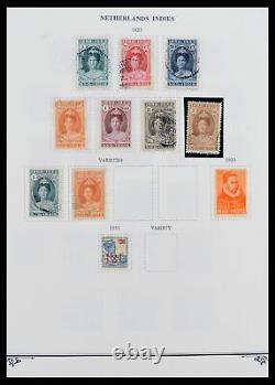 Lot 38359 MH/used stamp collection Dutch east Indies 1860-1962 on albumpages