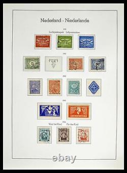 Lot 38667 Stamp collection Netherlands 1852-1968 in Leuchtturm album