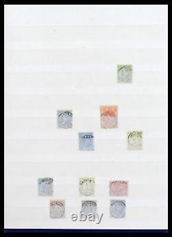 Lot 38939 Stamp collection Netherlands smallround cancels in stockbook