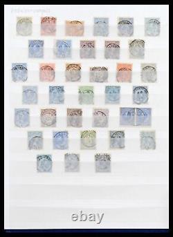 Lot 38939 Stamp collection Netherlands smallround cancels in stockbook