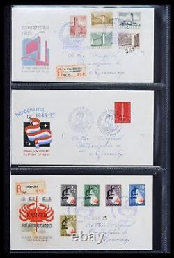 Lot 39041 FDC collection Netherlands 1950-1977 in Davo album. Cat. 6600