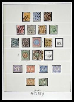 Lot 39221 Stamp collection Netherlands 1852-1966 in 2 Lindner albums