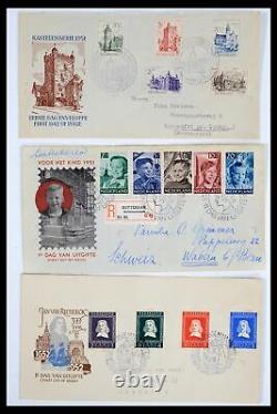 Lot 39474 FDC collection Netherlands 1950-1960. Cat. 6600+