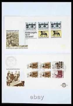 Lot 39617 FDC Netherlands 1962-1983 with many better ones in folder