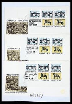 Lot 39617 FDC Netherlands 1962-1983 with many better ones in folder