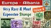 Most Expensive Stamps Of Europe Albania Rare Albanian Postage Stamps Values