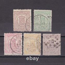 NETHERLANDS 1869, Sc# 17-22, CV $168, Part set, Used