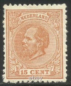 NETHERLANDS #27 Mint 1872 15c Brown Orange
