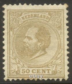 NETHERLANDS #31 Mint (H) 1872 50c Bistre