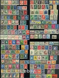 NETHERLANDS #B113-B335 Semi Postal Stamp Collection 1939-1959 EUROPE Used MLH