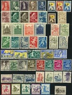 NETHERLANDS #B113-B335 Semi Postal Stamp Collection 1939-1959 EUROPE Used MLH