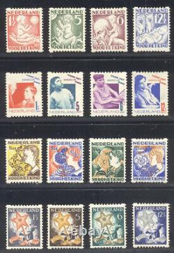 NETHERLANDS #B44a. B69a Mint NH 1930-33 Welfare Issues with Sync Perfs