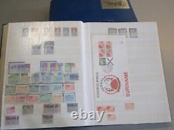 NETHERLANDS COLONIES SURINAM Large stockbook with a mint and 38009