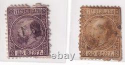 NETHERLANDS Stamps- 1852 -67 King William III FILLERS classics