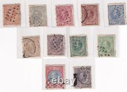 NETHERLANDS Stamps- 1872-78 -King William III -Used collection