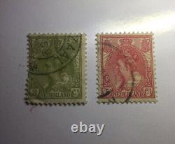 Nederland Queen Wilhelmina Stamps Rare 2 pc